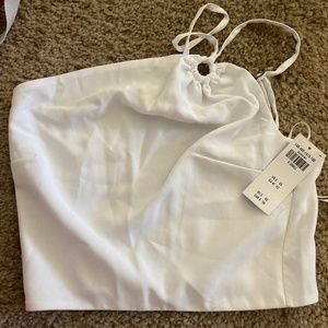 NWT Abercrombie & Fitch white xs one shoulder top